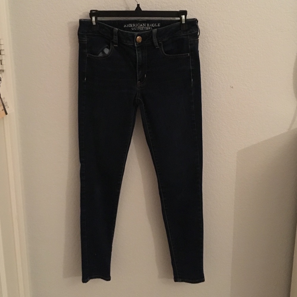 Dark Blue Denim American Eagle Jeans